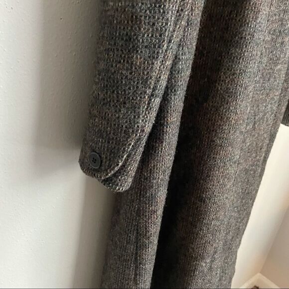 Cassidy Vintage Double Breasted Fur Collar Wool Coat - Picture 12 of 16